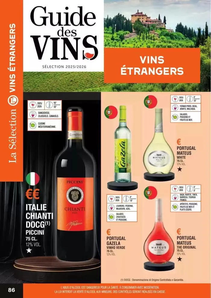 GUIDE DES VINS 2025 2026 du 27 février au 31 janvier 2027 - Catalogue page 86