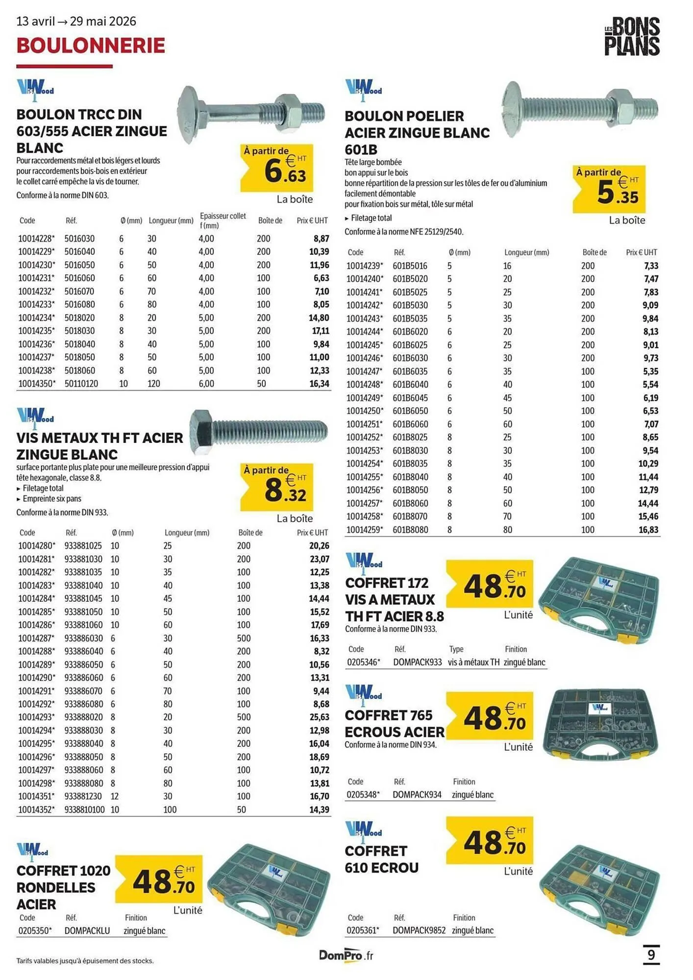 Catalogue DomPro du 5 mai au 29 mai 2026 - Catalogue page 9