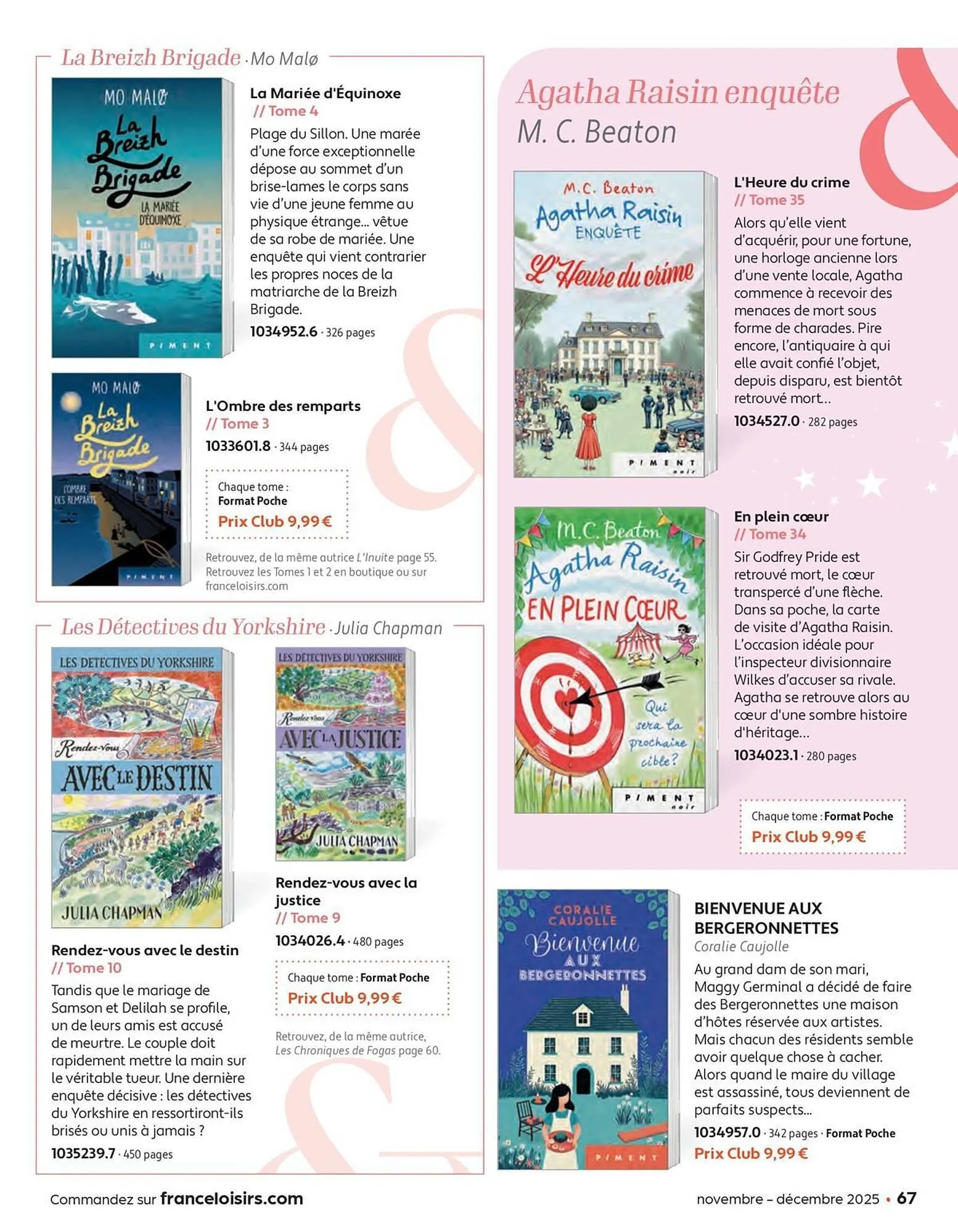 Catalogue France Loisirs du 3 novembre au 31 décembre 2025 - Catalogue page 67