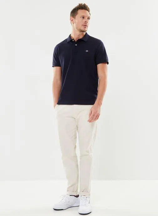 Polo - Reg Shield Ss Pique Polo - Bleu