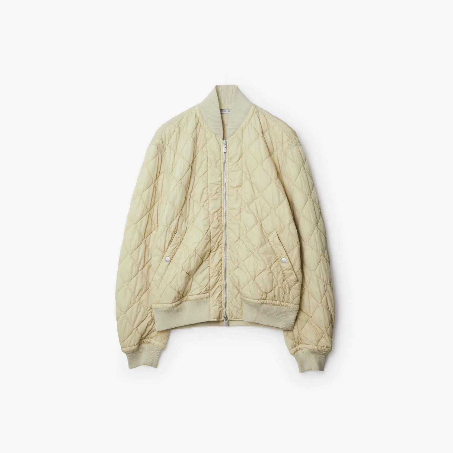 Quilted Nylon Bomber Jacket