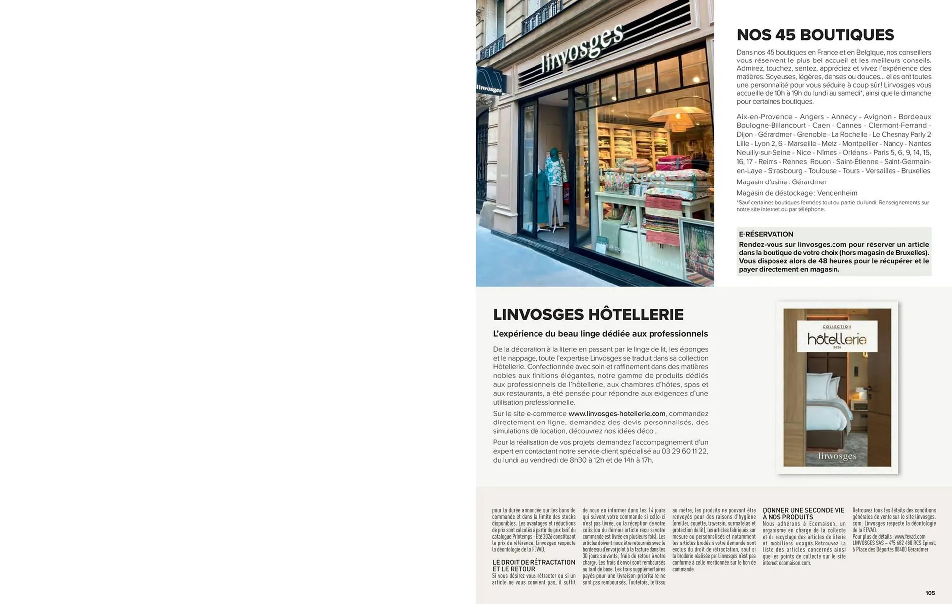 Catalogue Linvosges du 1 juin au 31 août 2026 - Catalogue page 105