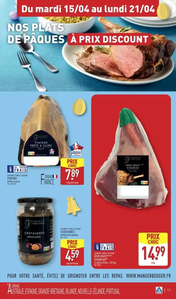 Arrivages de Pâques à prix discount du 15 avril au 21 avril 2025 - Catalogue page 14