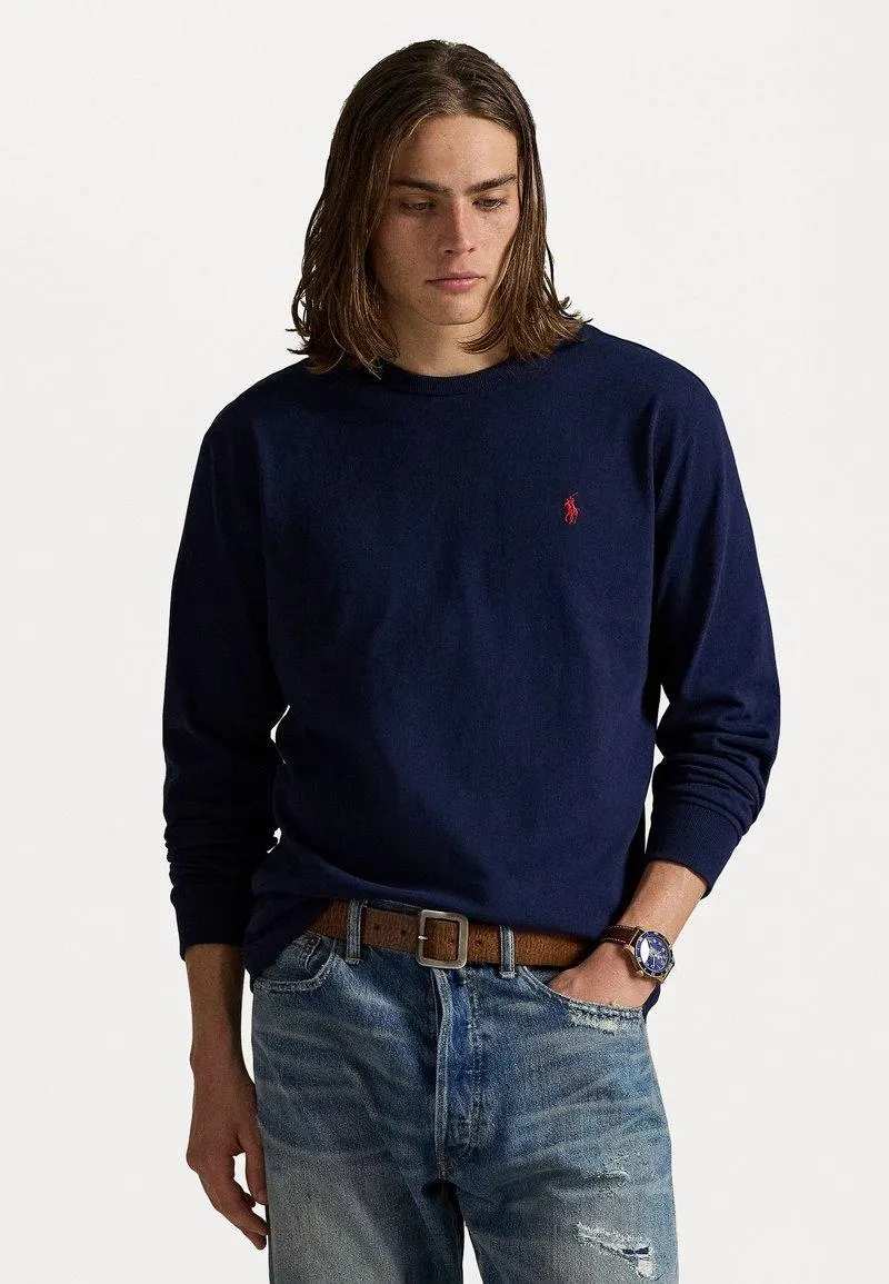 CLASSIC FIT JERSEY LONG-SLEEVE T-SHIRT - T-shirt à manches longues - newport navy