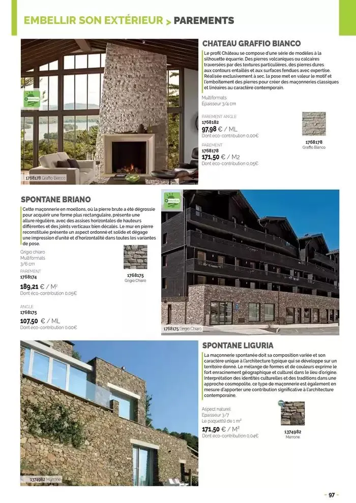 Aménagements Extérieurs 2025 du 30 avril au 31 décembre 2025 - Catalogue page 97