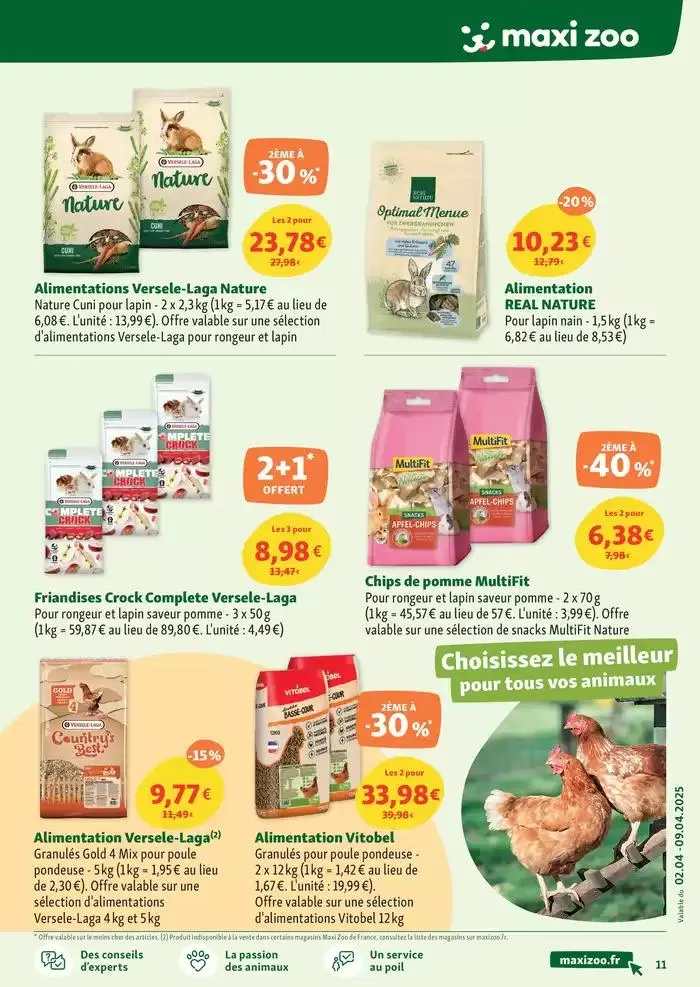 Maxi Zoo - Tout pour vos animaux Tout pour votre chiot ou votre chaton du 2 avril au 9 avril 2025 - Catalogue page 11