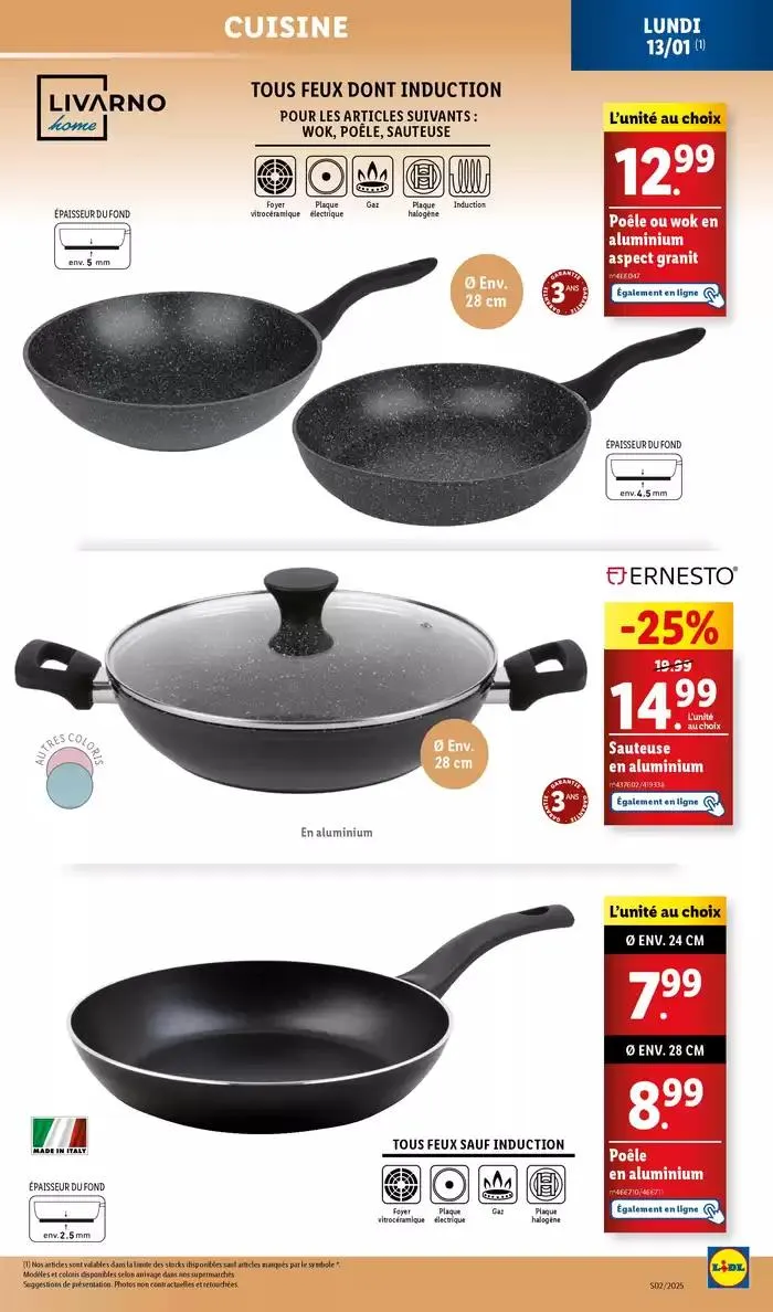 Réveillez le sportif en vous! Atteignez vos objectifs grâce aux affaires de sport Lidl. du 8 janvier au 13 janvier 2025 - Catalogue page 41