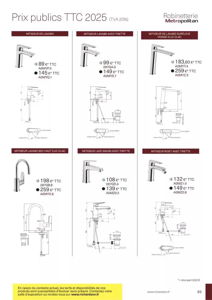 Collections Exclusives 2025 du 11 avril au 31 décembre 2025 - Catalogue page 93