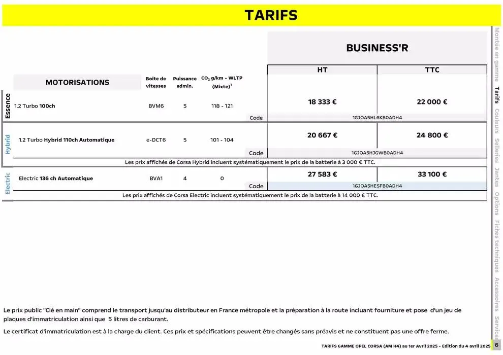 Opel Corsa du 8 avril au 8 avril 2026 - Catalogue page 7