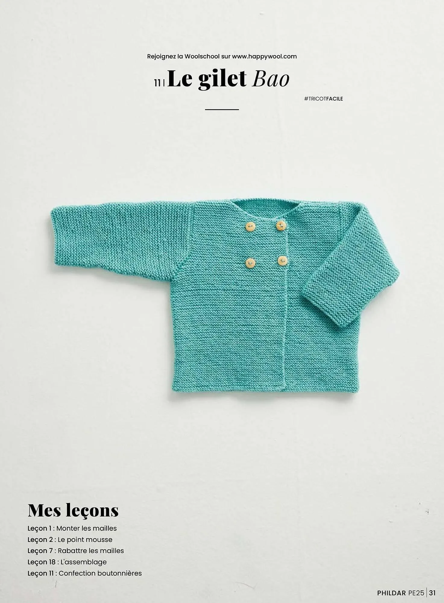 Catalogue Phildar du 15 janvier au 31 août 2025 - Catalogue page 31