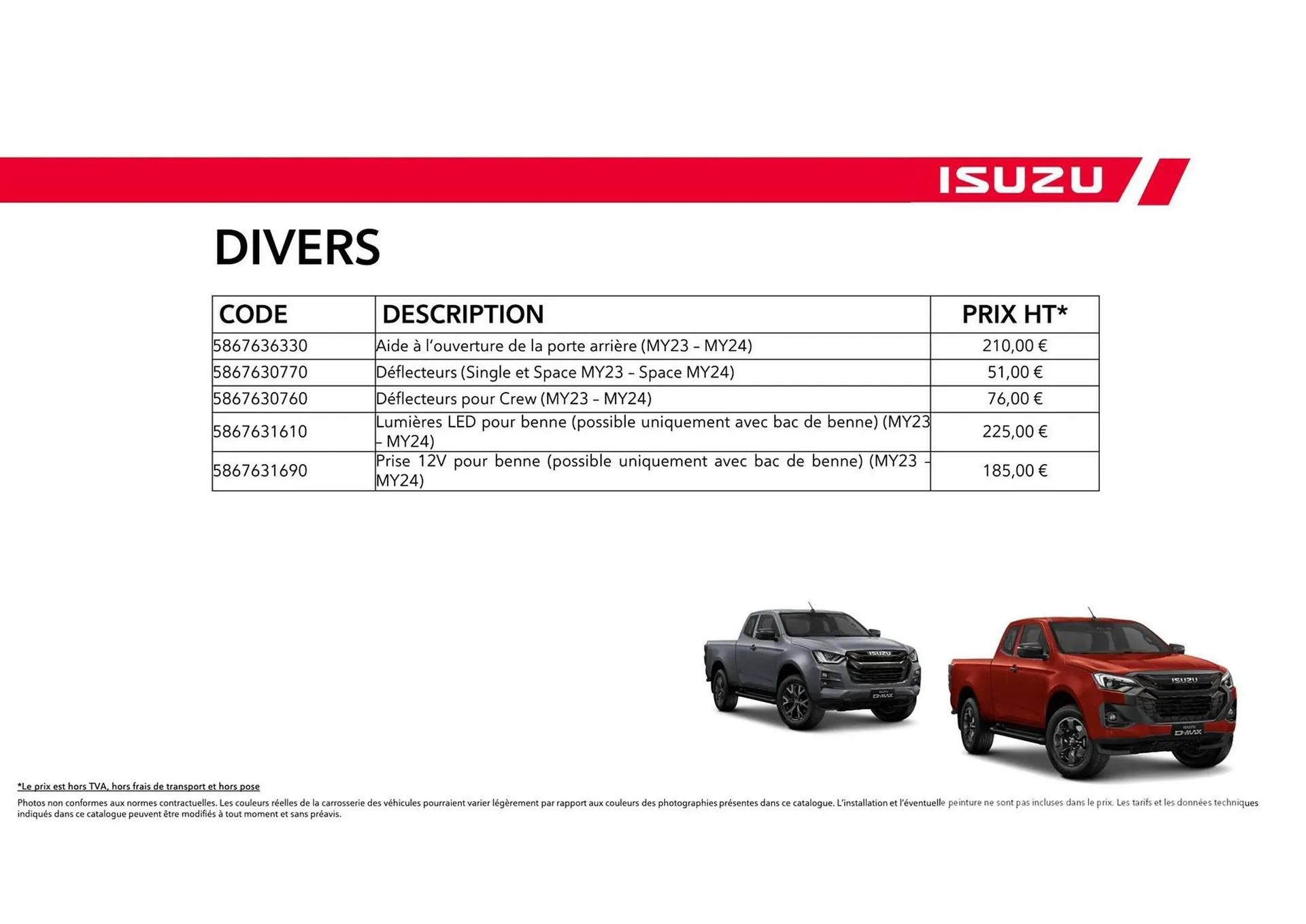 Catalogue Isuzu du 15 octobre au 15 octobre 2025 - Catalogue page 78