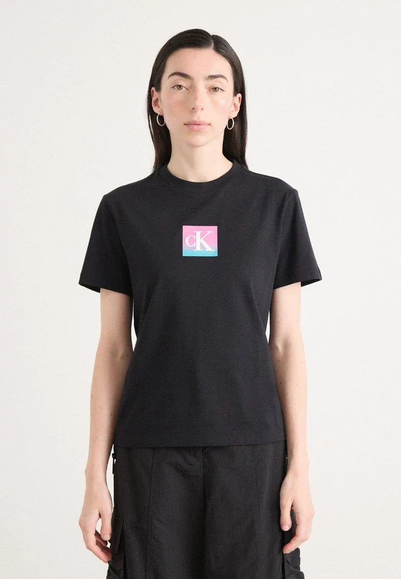 CLASSIC BOXED MONOGRAM TEE - T-shirt imprimé - black