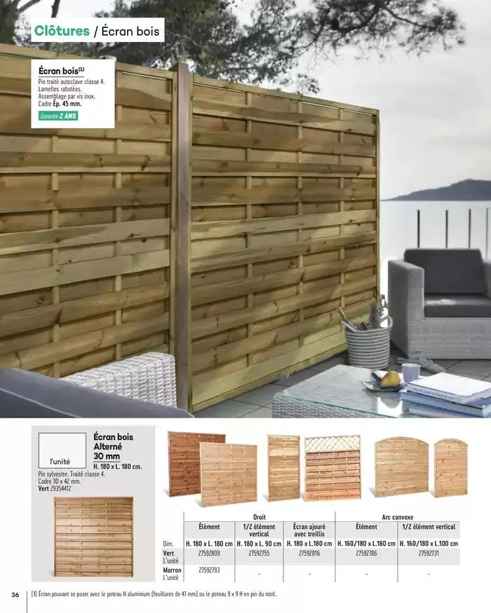 Aménagements Extérieurs 2025 du 1 janvier au 31 décembre 2025 - Catalogue page 36