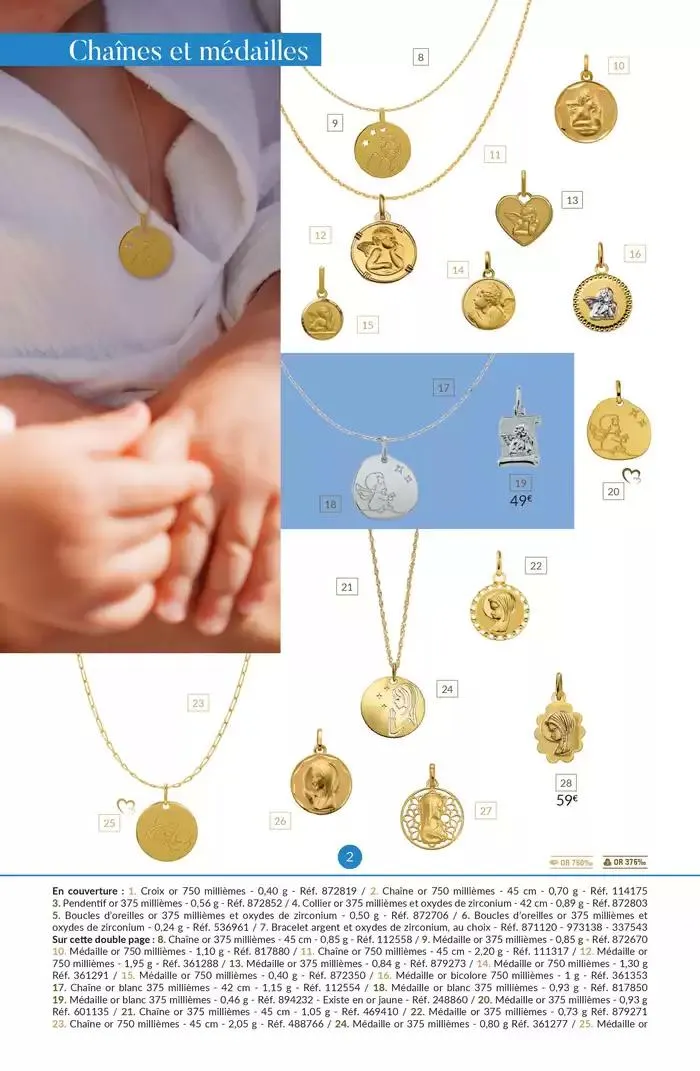 La Vie en Or : Baptême - Communion du 13 mars au 31 décembre 2025 - Catalogue page 2