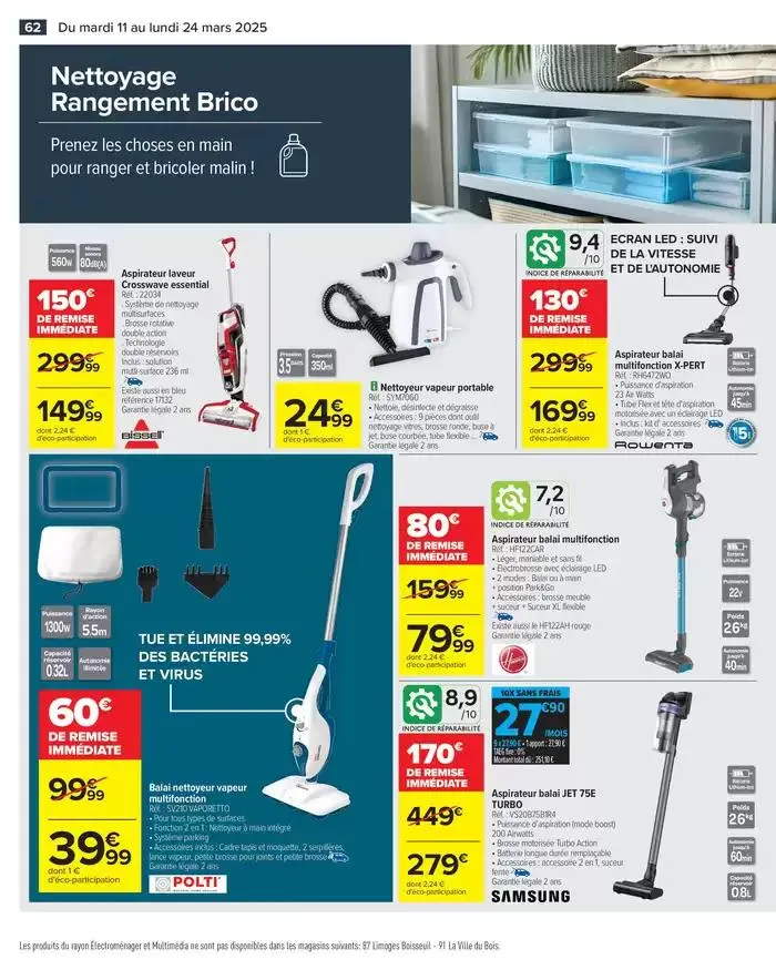 LES JOURS MEILLEURS AVEC LES PRODUITS CARREFOUR du 11 mars au 24 mars 2025 - Catalogue page 64