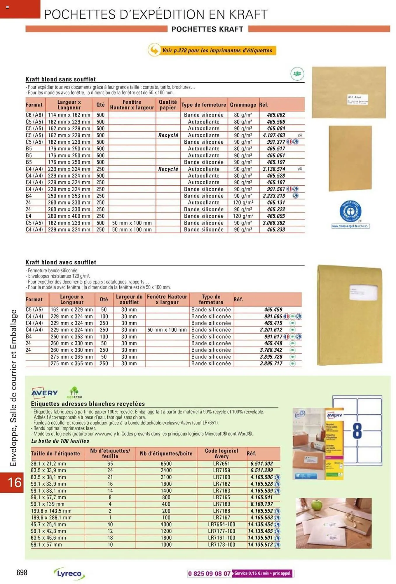 Catalogue Lyreco du 15 mai au 31 décembre 2023 - Catalogue page 698