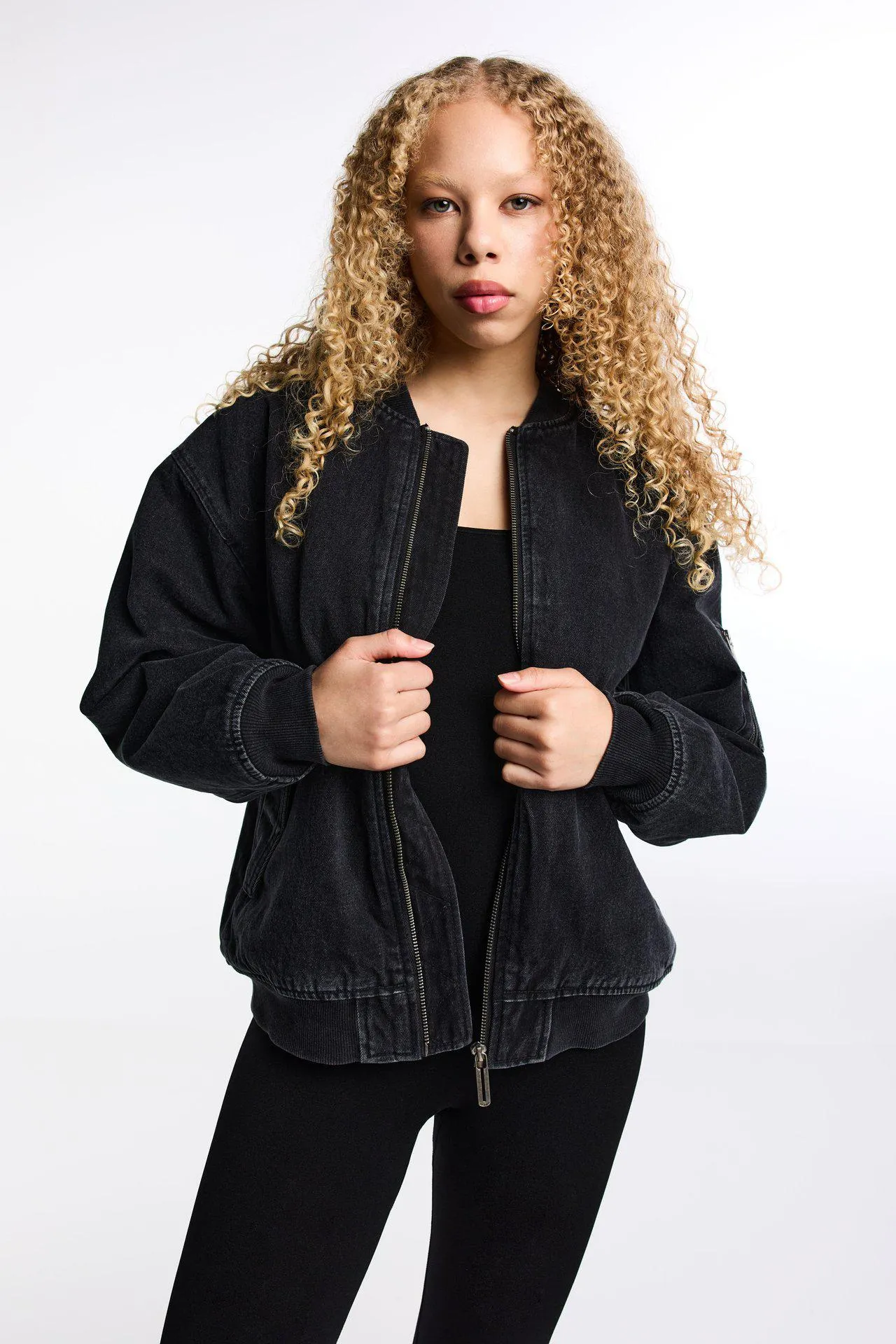 Oversized denim jacket