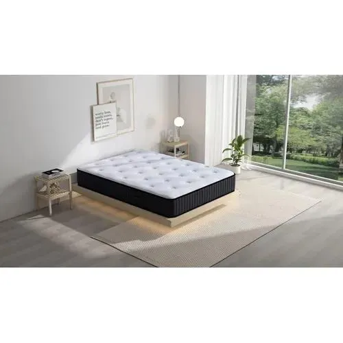 Matelas ressorts + mémoire de forme 140x190 cm SENZA ép.25 cm