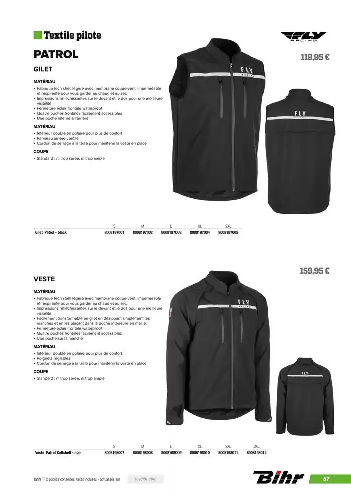 FLY RACING 2025 du 20 novembre au 31 août 2025 - Catalogue page 59