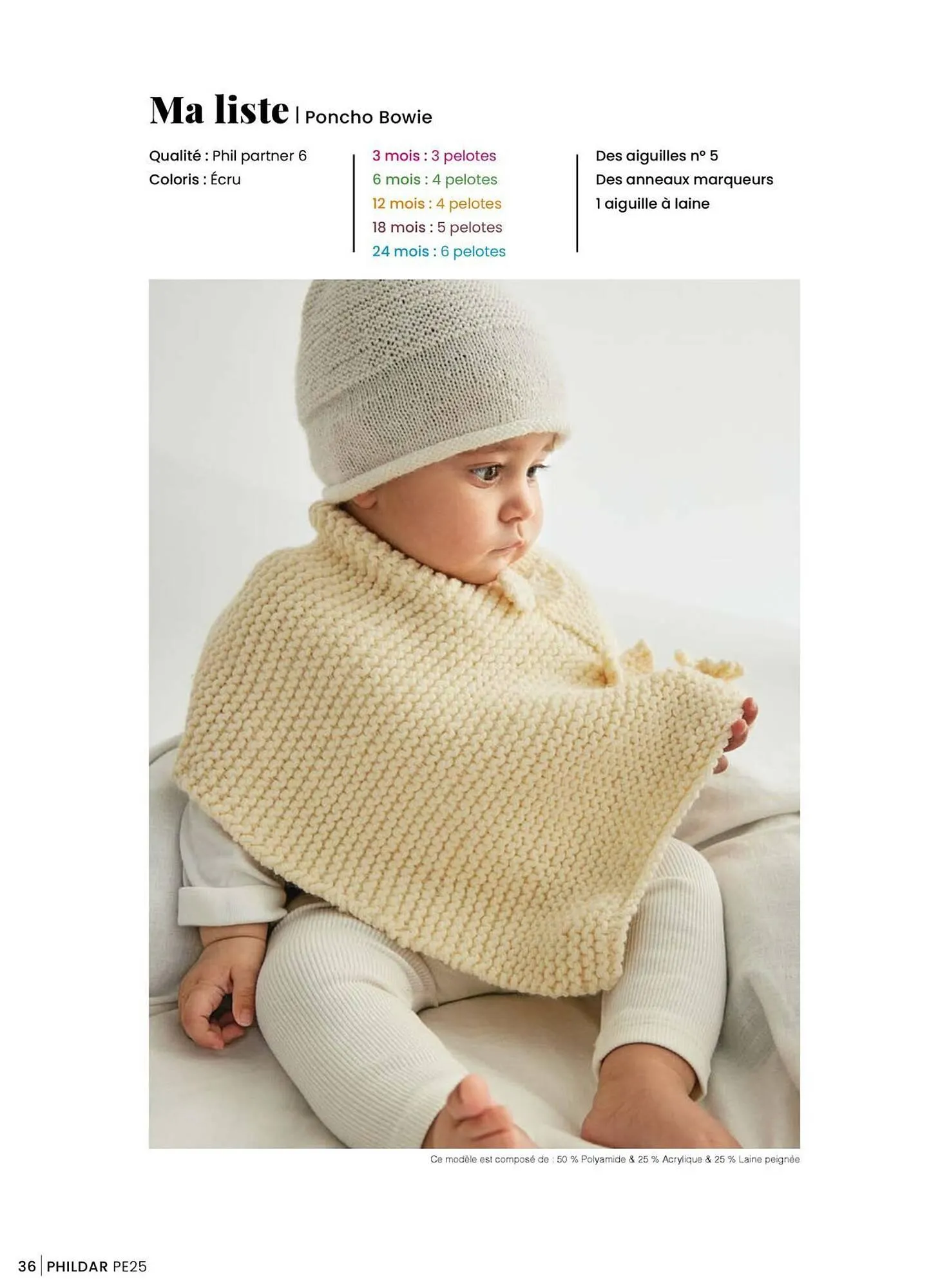 Catalogue Phildar du 15 janvier au 31 août 2025 - Catalogue page 36