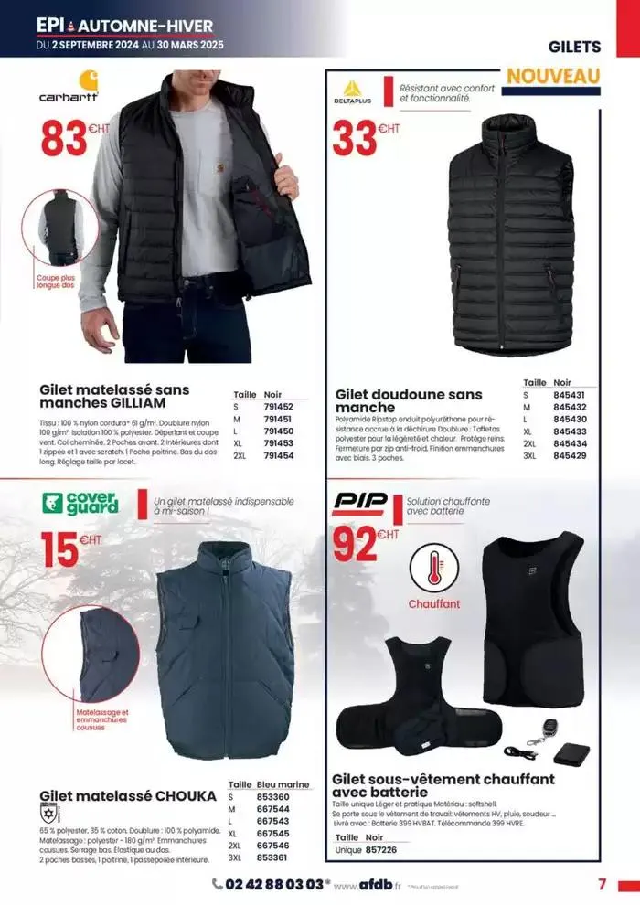 Automne - Hiver 2024 du 1 novembre au 30 mars 2025 - Catalogue page 7