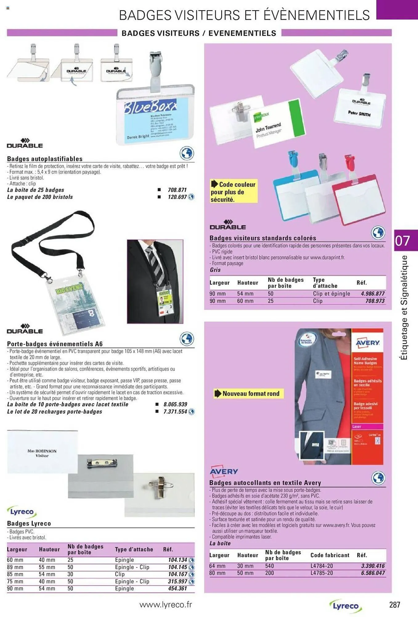 Catalogue Lyreco du 15 mai au 31 décembre 2023 - Catalogue page 287