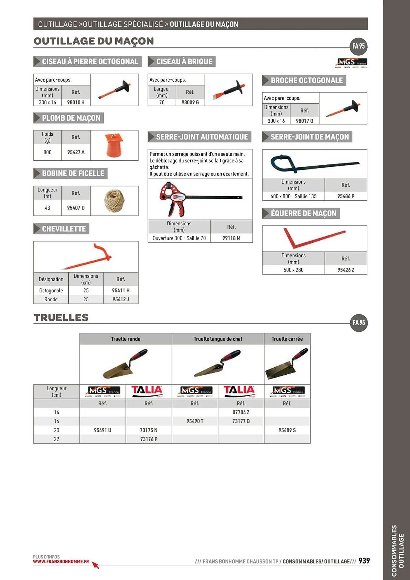 Catalogue Chausson Matériaux du 24 septembre au 31 décembre 2025 - Catalogue page 939