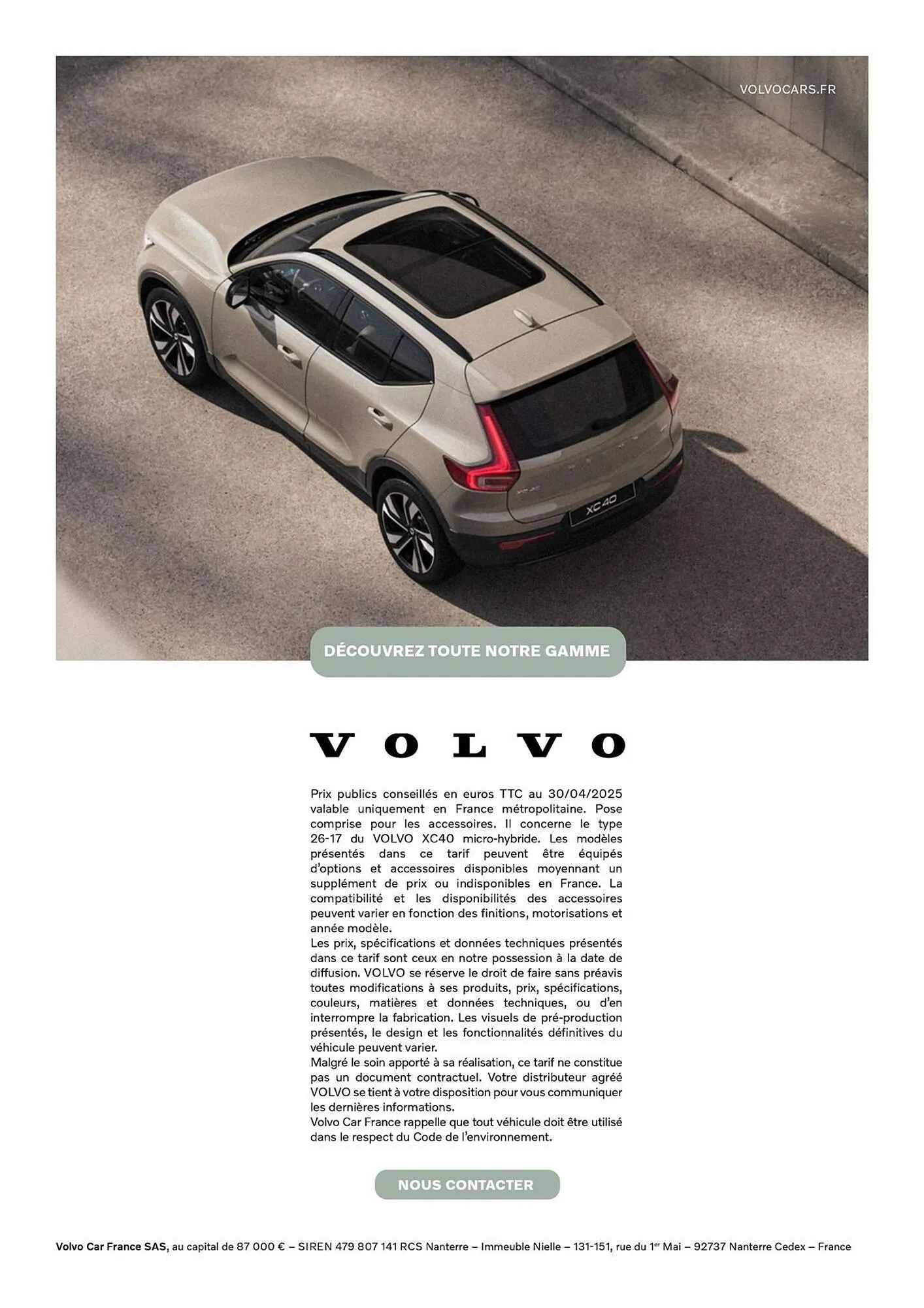Catalogue VOLVO du 7 janvier au 31 janvier 2027 - Catalogue page 34
