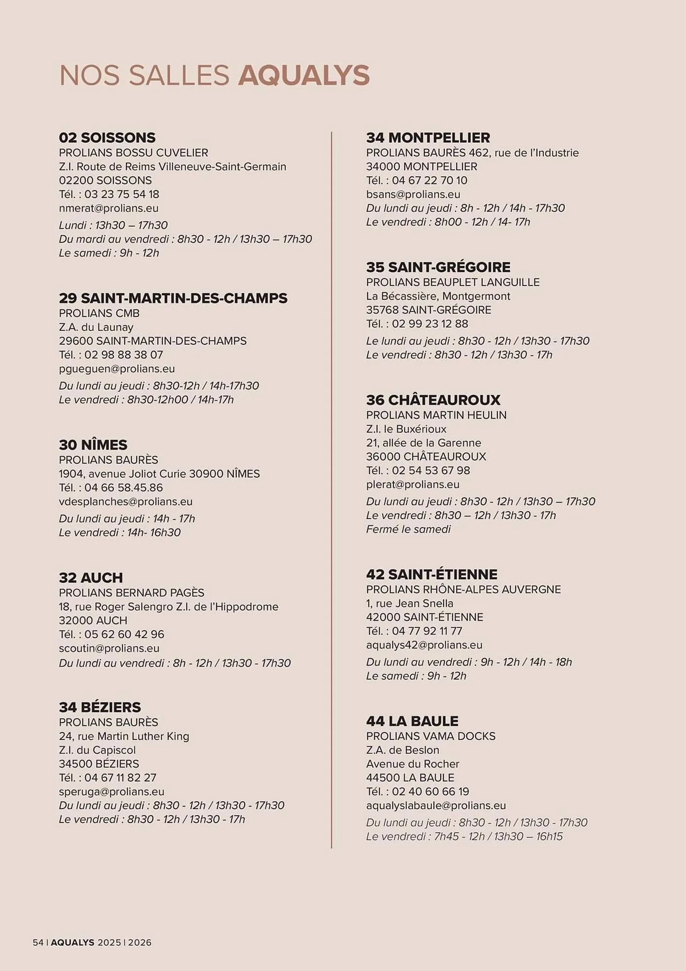 Catalogue Prolians du 26 septembre au 31 décembre 2026 - Catalogue page 54