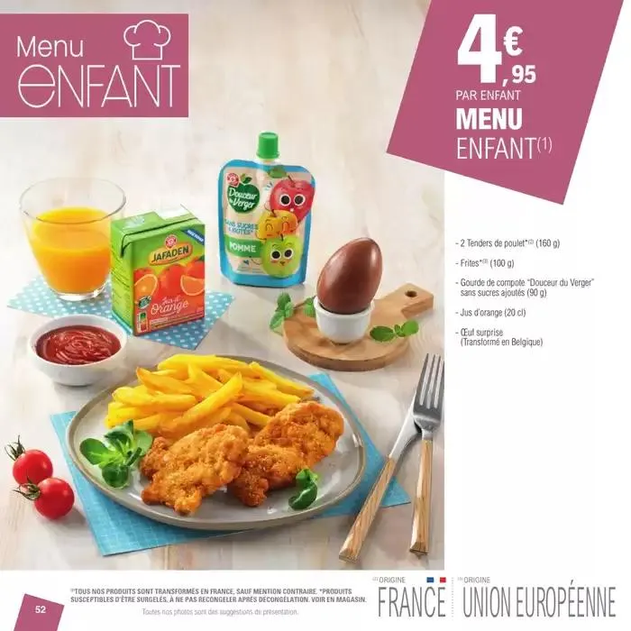 CARTE TRAITEUR PERMANENTE - MIXTE du 27 mars au 24 novembre 2025 - Catalogue page 52