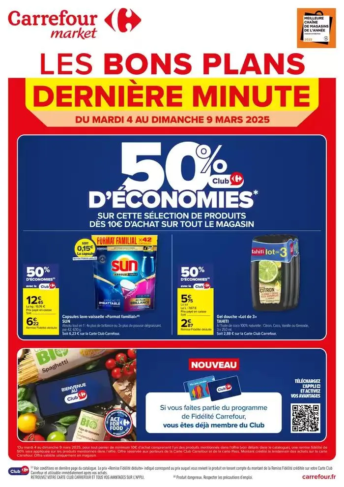 LES BONS PLANS DERNIÈRE MINUTE du 4 mars au 9 mars 2025 - Catalogue page 1