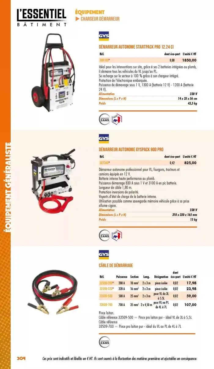 Essentiel Batiment 2025 du 3 janvier au 31 décembre 2025 - Catalogue page 306