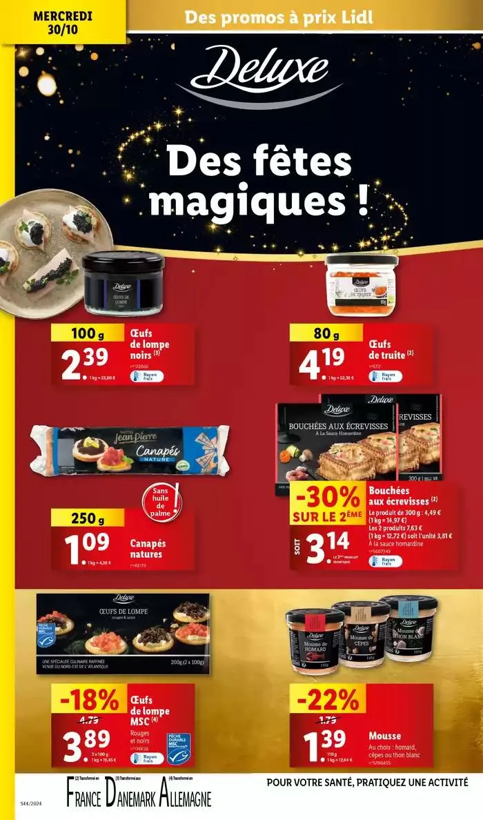 Bénéficiez de promotions sur une sélection de produits, incluant viande, fruit et fromage du 30 octobre au 5 novembre 2024 - Catalogue page 18