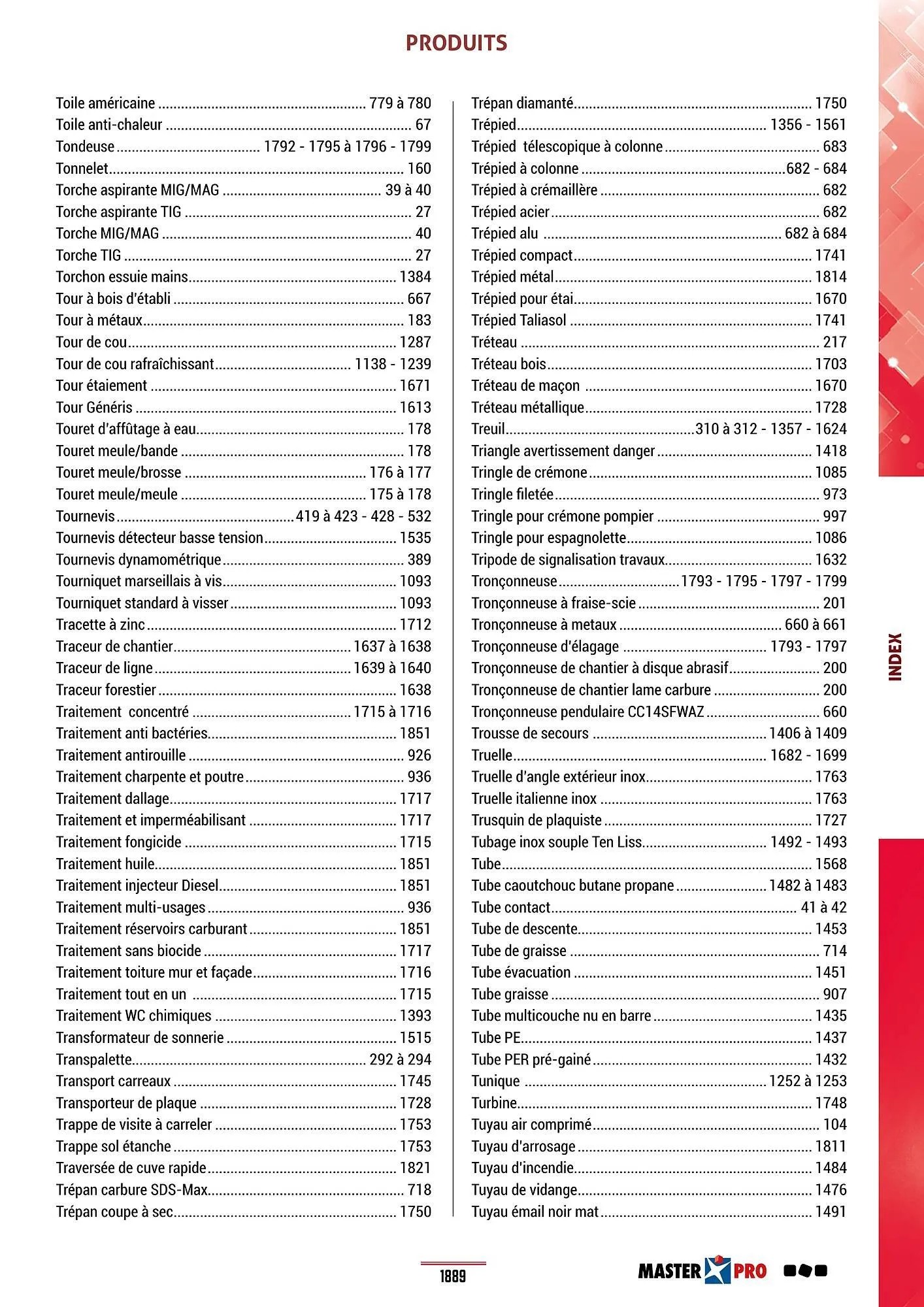 Catalogue Master Pro du 28 janvier au 30 décembre 2028 - Catalogue page 1893