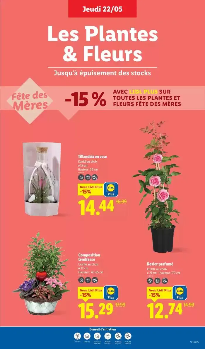 Faites votre plein de courses chez Lidl et profitez de nombreux produits à prix réduits ! du 22 mai au 28 mai 2025 - Catalogue page 29