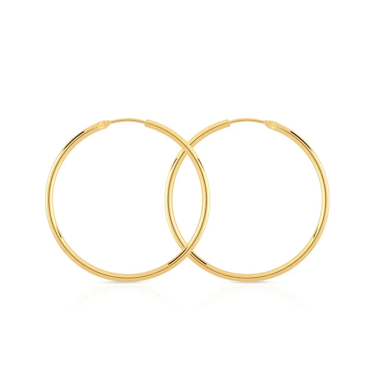 Créoles or 750 jaune 40 mm