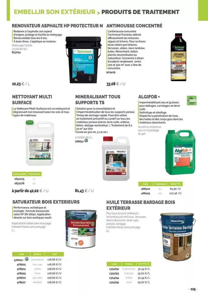 Aménagements Extérieurs 2025 du 30 avril au 31 décembre 2025 - Catalogue page 125