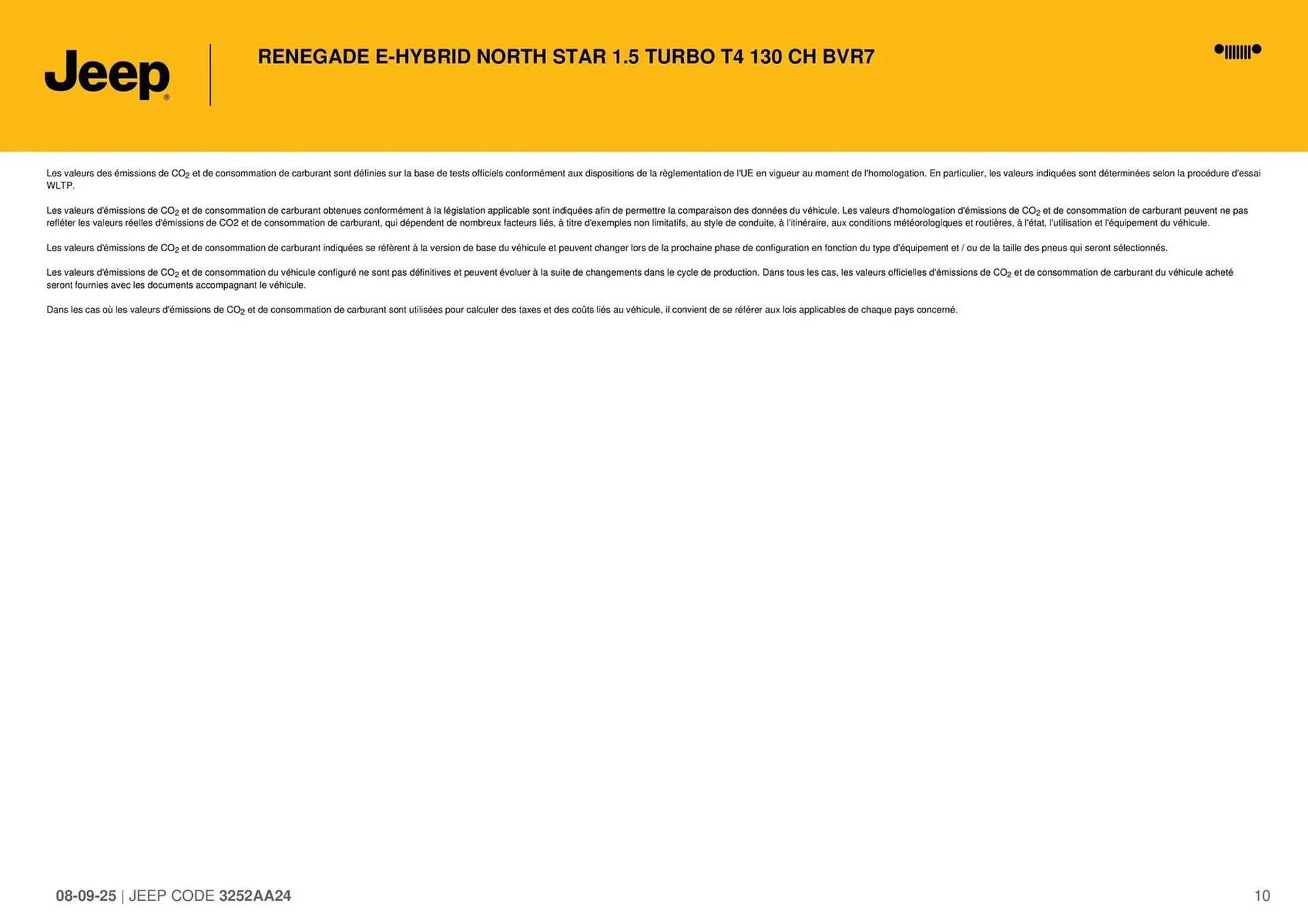 Catalogue Jeep du 8 septembre au 30 septembre 2026 - Catalogue page 10
