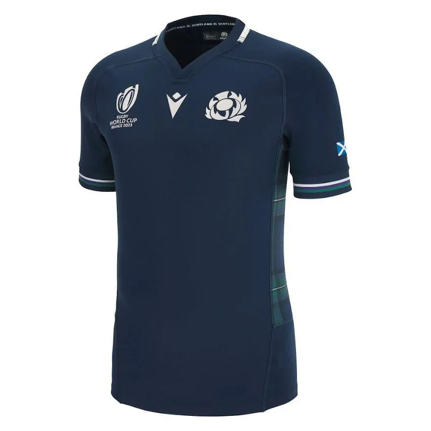 Maillot Rugby Match Ecosse Domicile Coupe Du Monde 2023 – Macron