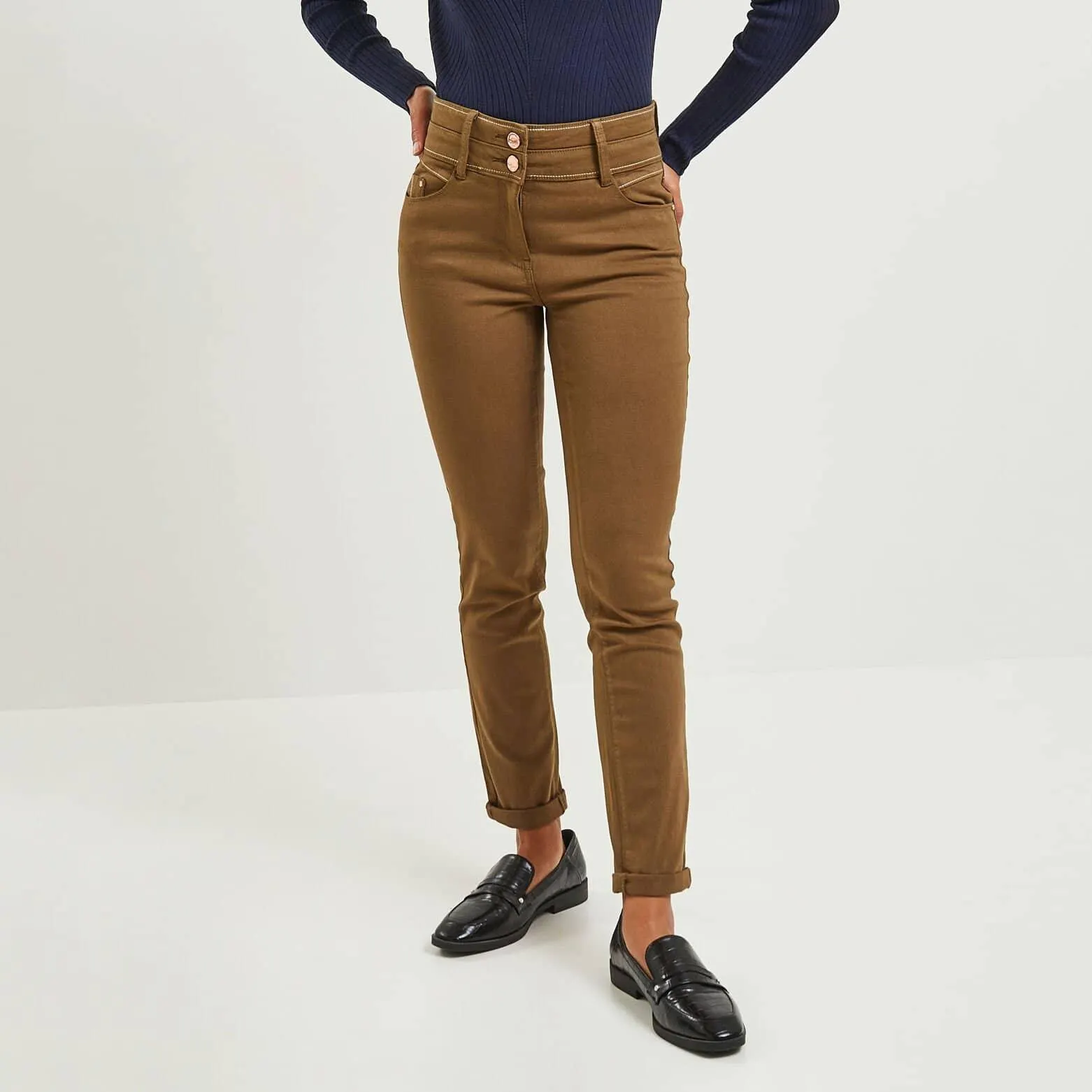 Jean slim taille haute FIGARI femme