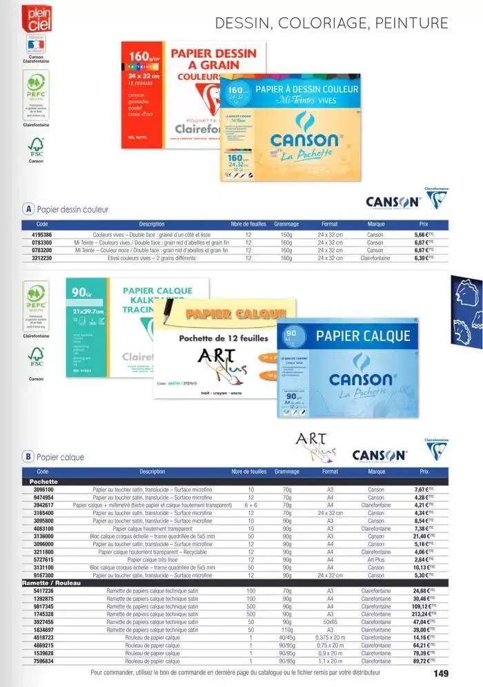 Écoles et loisirs 2025 du 1 janvier au 31 décembre 2025 - Catalogue page 149