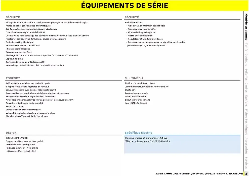 Opel Nouveau Frontera du 3 avril au 3 avril 2026 - Catalogue page 3