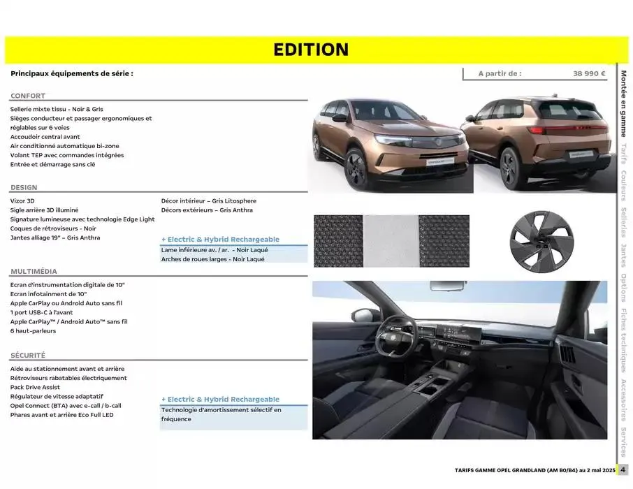 Opel Nouveau Grandland du 12 mai au 12 mai 2026 - Catalogue page 4