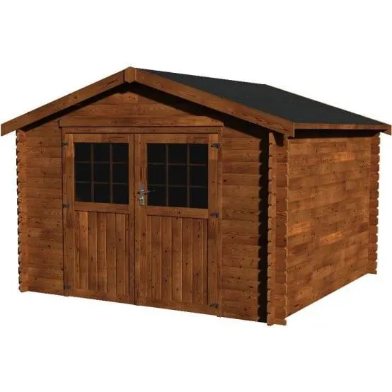 Abri De Jardin Bois Sapin Marron – DÉCOR ET JARDIN