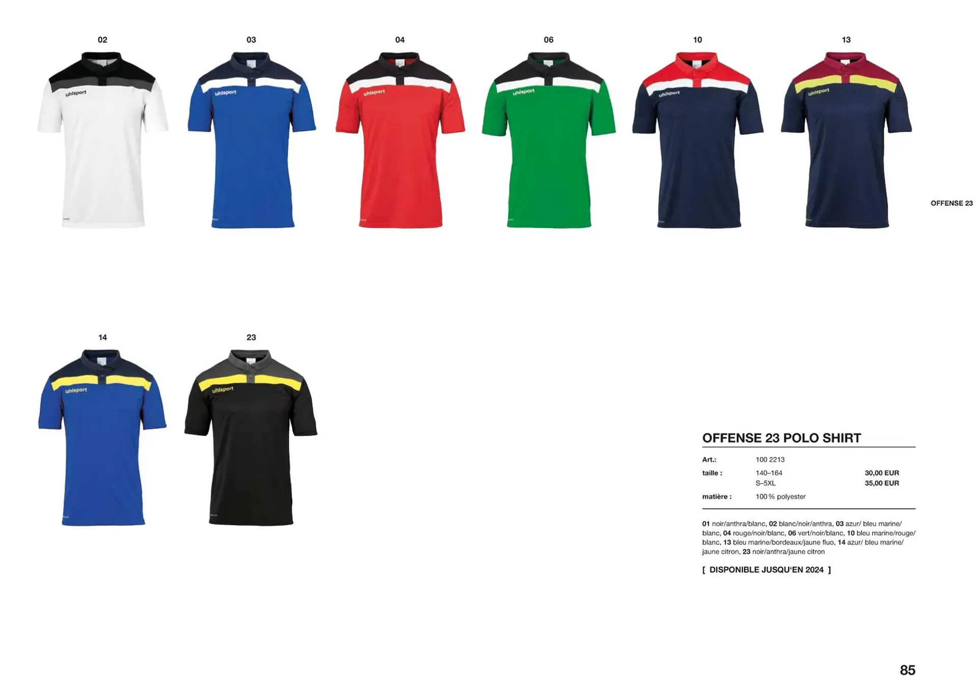 Catalogue Uhlsport du 1 mars au 31 décembre 2023 - Catalogue page 85