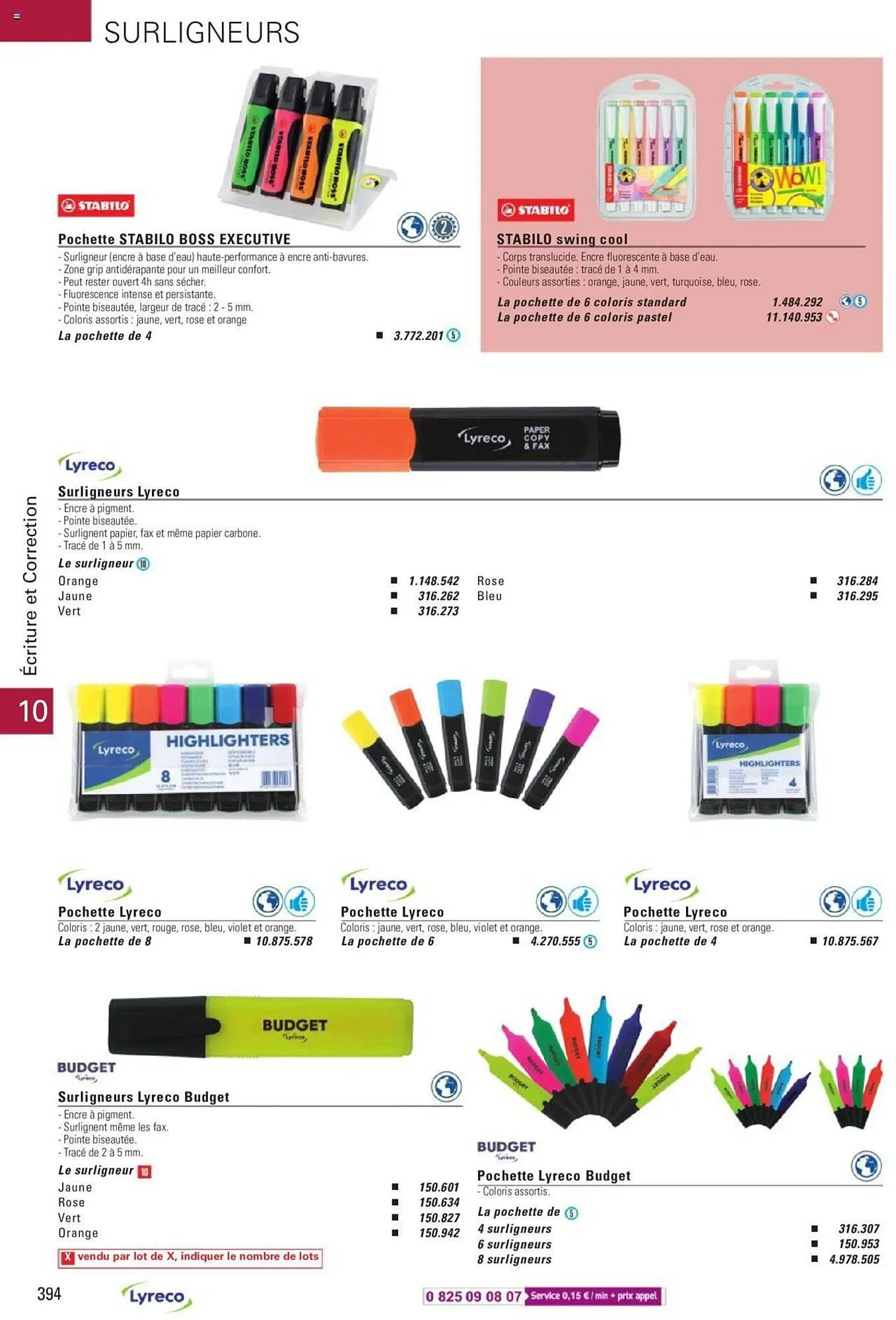 Catalogue Lyreco du 15 mai au 31 décembre 2023 - Catalogue page 394