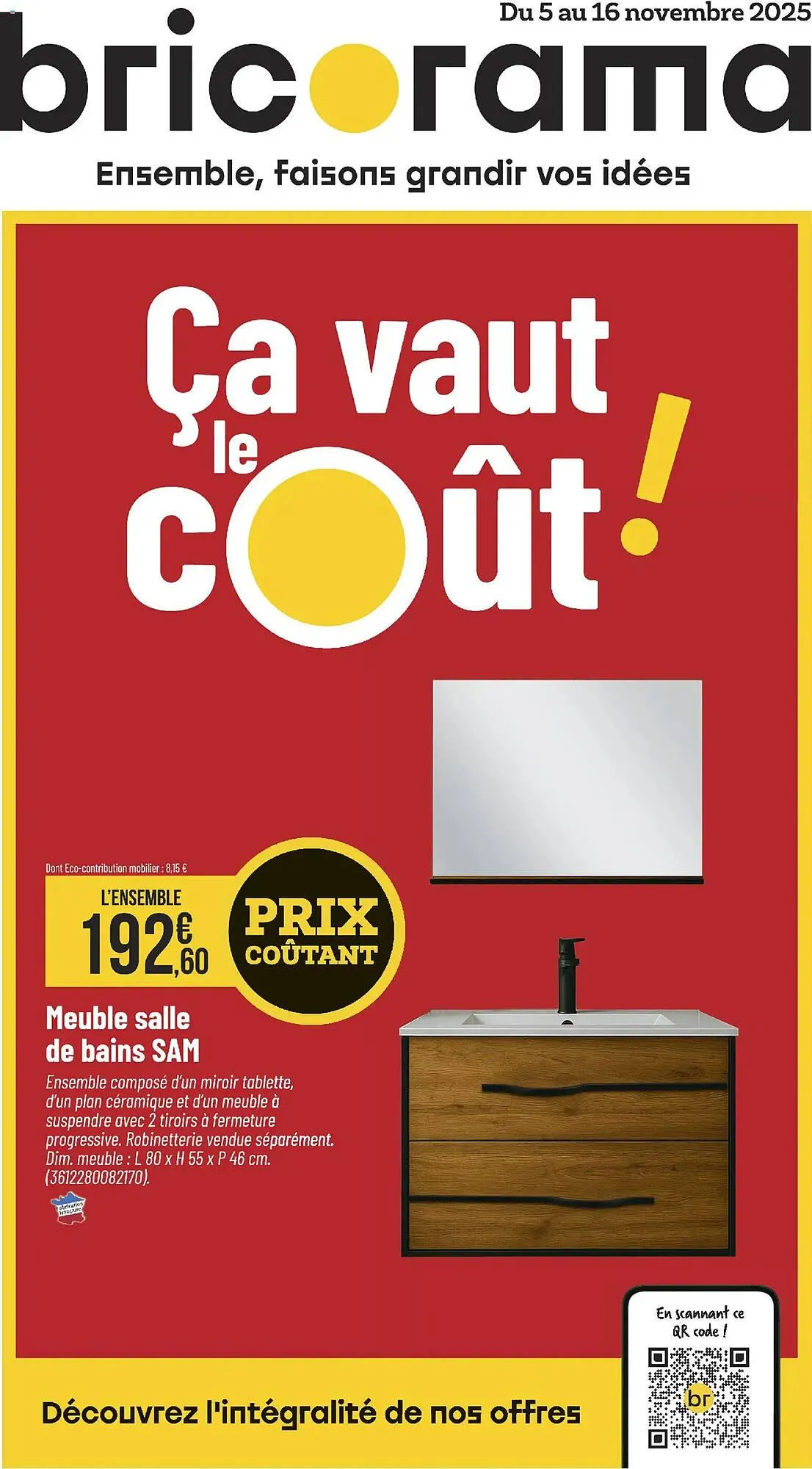 Catalogue Bricorama du 5 novembre au 16 novembre 2025 - Catalogue page 1