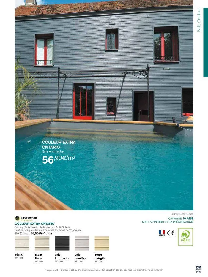 Extériéurs du 14 mars au 20 janvier 2026 - Catalogue page 259