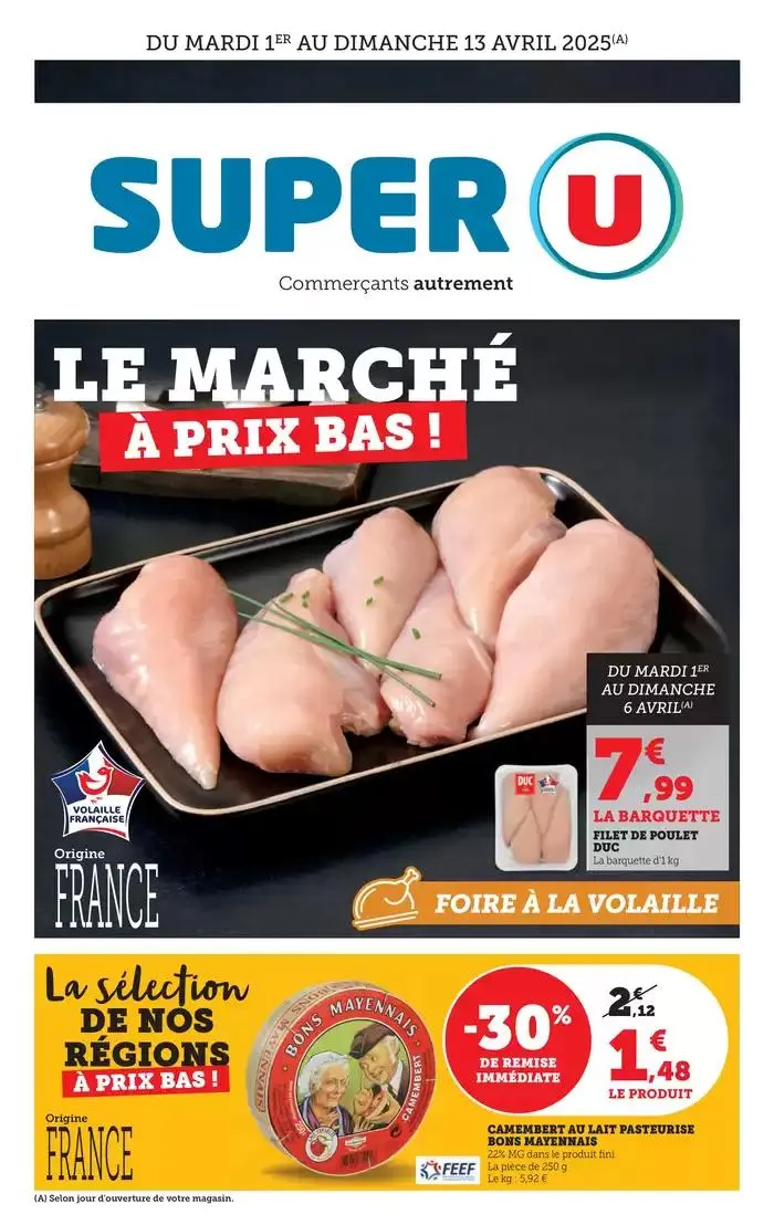LE MARCHÉ À PRIX BAS ! du 1 avril au 13 avril 2025 - Catalogue page 1