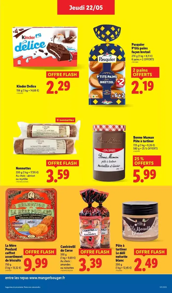 Faites votre plein de courses chez Lidl et profitez de nombreux produits à prix réduits ! du 22 mai au 28 mai 2025 - Catalogue page 21